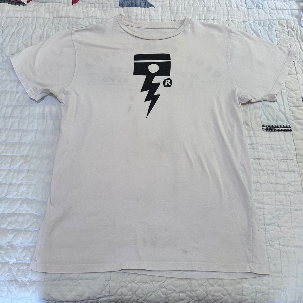Deus Ex Machina T-Shirt White Piston Graphic Venice California Tee